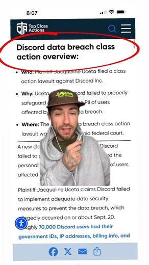 Discord Data Hack Class Action Settlement 🤷 Follow so you get the word when the Claim form is live! | Reseller Resell