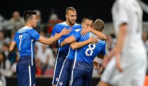On this day last year, Bobby Wood scored in the 87th minute to give the #USMNT a 2-1 victory against Germany, the reigning FIFA World Cup champions. | U.S. Soccer