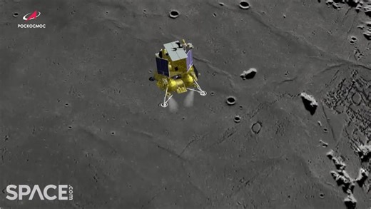 Watch How Russia's Luna-25 Lunar Lander Crashed In Moon, Ending Mission