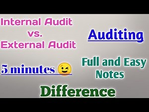 Internal Audit vs External Audit | Difference between Internal Audit and External Audit