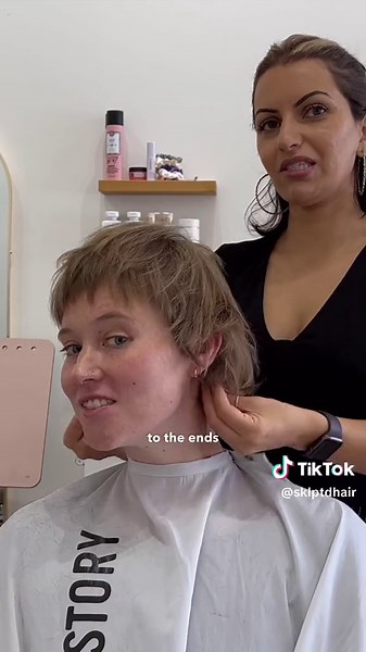 Short Shaggy Micro-Bob with Bangs Haircut Tutorial
