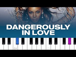 Beyoncé - Dangerously In Love (piano tutorial)