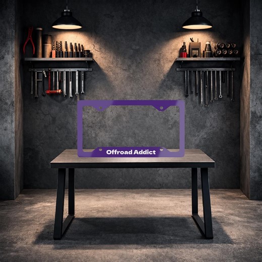 Offroad Addict, Custom License Plate Frame, Personalized Car Tag Frame, Metal Plate Frame, Car Decor Gift, Car Accessories - Etsy