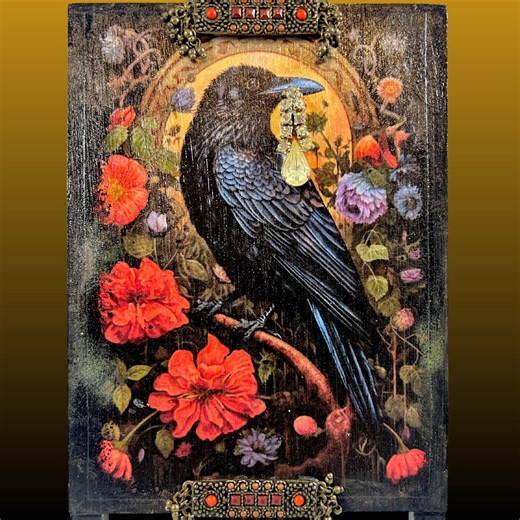 Beautifully Decoupaged/hand Painted Easel Art - Etsy