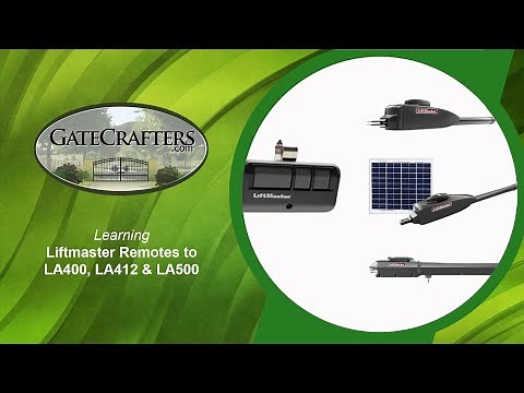 How To Learn LiftMaster Remotes to LA400, LA412, & LA500 Driveway Gate Openers