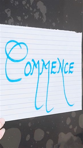 It's a refined word that can be used instead of start #fyy ‪@WriteItUp5‬ #commence