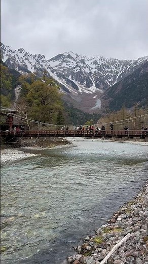 本日の上高地からの穂高連峰の雪景色(2026/4/30 木)/The view of Hodaka peaks today #shorts #上高地 #奥穂高岳 #ジャンダルム #西穂高岳
