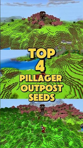 🔥TOP 4 PILLAGER OUTPOST SEED [GOD SEED] Minecraft 1.21.70 Bedrock #minecraft #shorts