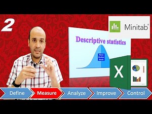 M2-Descriptive statistics | Excel | Minitab | Six Sigma principles (Arabic)