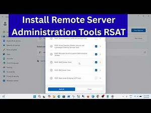 (✅2026 Fix ) Install Remote Server Administration Tools RSAT for Windows administrators