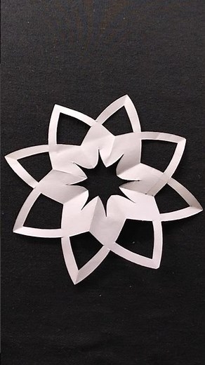 3 Fold Paper Cutting-168 #diy #3foldcutting #shorts