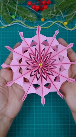 Creative Paper Snowflake Designs ❄️🌟Christmas Craft Idea