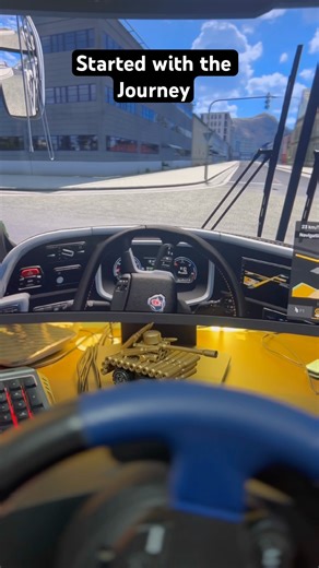 Journey Started with the Luxurious Scania Bus | ETS2 Realistic Gameplay 🚍✨ #ets2 #shorts