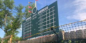 Fan created a mini Wrigley in his backyard