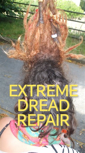 Shaman Dreads 🕉️ on Instagram: "Another extreme dread repair from my archive 🔥🔥🔥 done many years ago by @shaman_dreads_ ☀️☀️☀️ . . . . . . . #shamandreads #dreadart #dreadrepair"