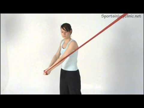 Wood Chop exercise with resistance band