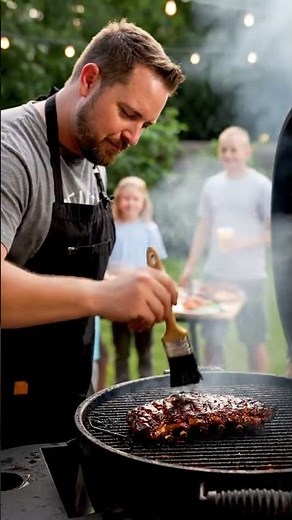 🔥 Family Backyard Fire 🍖 | Smoky BBQ Ribs Cookout with Family Vibes 👨‍👩‍👧‍👦 | Smart Kitchen