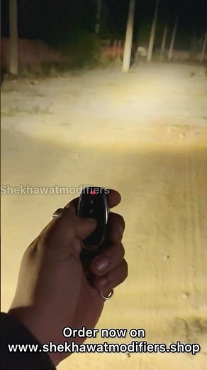 HJG 120w led headlight with wireless remote | shekhawatmodifiers