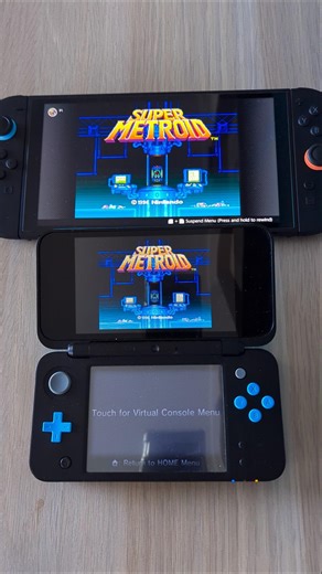 Super Metroid- Nintendo Switch 2 vs New 2DS XL Speed Comparison