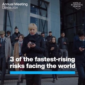 The world is changing fast – and so are the challenges we face. The World Economic Forum has produced the Global Risks Report 2024 in partnership with Marsh McLennan and Zurich Insurance Group. Learn more: https://ow.ly/7TyZ50QpR1w #risks24 For the latest discussions from Davos on managing risks and building resilience from Davos, follow #wef24 on our channels. Zurich | World Economic Forum