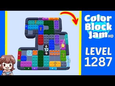 Color Block Jam Level 1287 Solution Walkthrough