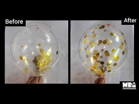 How to inflate confetti balloons and get the confetti to stick evenly | DIY | tricks and tips