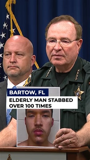 An 18-year-old is in custody after stabbing an 81-year-old man 113 times just hours after moving into an independent group living home in Bartow, according to the Polk County Sheriff's Office. READ MORE: bit.ly/3YTGB8i | FOX 13 News - Tampa Bay