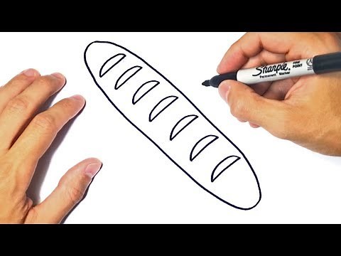 How to draw a Bread Step by Step | Bread Drawing Lesson