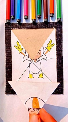 Kick Buttowski cardboard craft puzzle game #kick #trending #ytshorts #puzzle