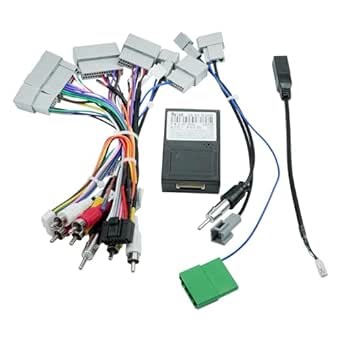 16pin Car Radio Stereo Power Retrofit Wiring Harness Cable Adapter Fit for Honda Civic 1.5T 2016-2021 CRV CR-V 2017-2022 Breeze 2020 Support Factory Camera Steering Wheel Control USB and AUX