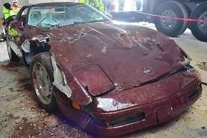 The 1993 Ruby Red 40th Anniversary Corvette is Out of the Sinkhole - But It’s Not Pretty (Video)