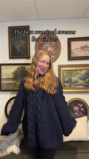 LOVE!! 5’1” - usually a Small - got a size medium - could’ve stuck with a small! #tiktokshopfinds #sweaterstyle #chunkysweater #knitsweater #oversizedsweater