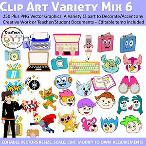 School Vector Clip Art 6, Education Clip Art, Teacher Clip Art, Kids Clip Art