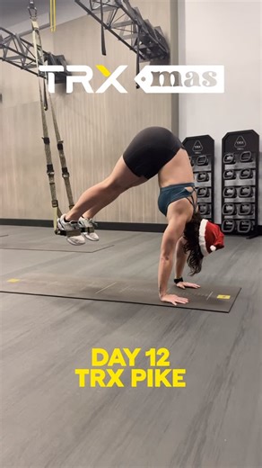 TRX Training Center on Instagram: "The final day of 12 Days of Core with a classic... TRX Pike Twelve movements. Twelve ways to level up your strength. One community that shows up, sweats hard, and makes every rep better. From Single Leg Plank Variation to Pikes, you all crushed it from members and staff to the coaches! HAPPY HOLIDAYS🎄 #12DaysofCore"