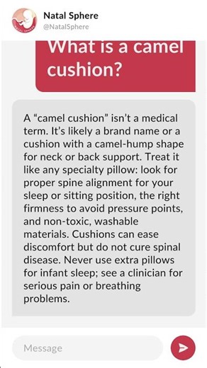 What is a camel cushion?