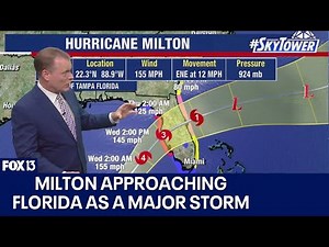 Milton remains a powerful hurricane headed for Florida