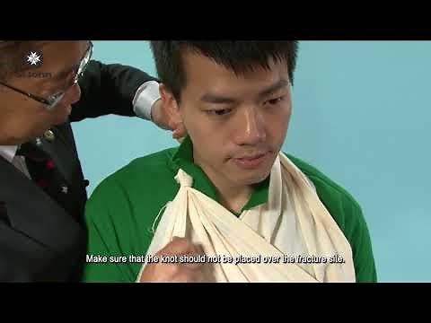 Bandaging Method For Collar Bone (Clavicle) Fracture