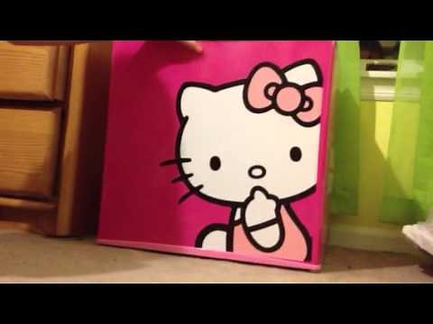 HELLO KITTY MINI FRIDGE!! :)