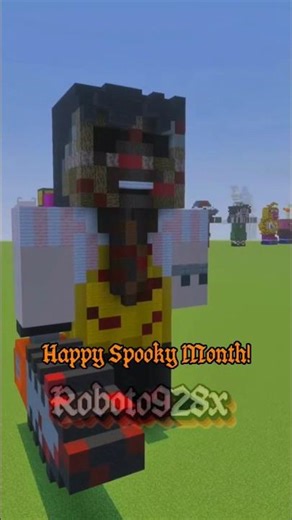 Leatherface Minecraft Statue (25 DAYS UNTIL HALLOWEEN) #texaschainsawgame #leatherface