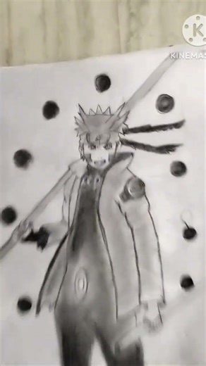 Naruto drawing with six path #Naruto#Naruto phonk#anime #music