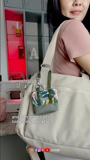 Scrap fabric sewing project | Cara Pouch pattern