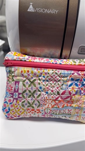 2.1K views · 50 reactions | Today on our LIVE, we stitched out a zipper bag! If you missed it, watch it on our YouTube now朗 #Machineembroidery #Embroidery #Diy #Diycrafts #Sewing #Stitching | Anita Goodesign | Facebook