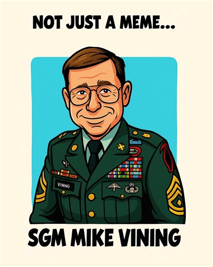 United States Army on Instagram: "Meet the man behind the meme! Sgt. Maj. Mike Vining's resume reads like a movie script, and he did it all without chasing the spotlight. A true hero of the Army that became a legend!"