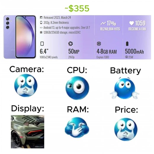 Samsung galaxy a54 5g #shorts #top