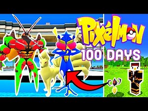 I Survived 100 Days in Minecraft Pixelmon - The Very Best Movie
