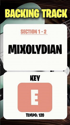Mixolydian Guitar Backing Track