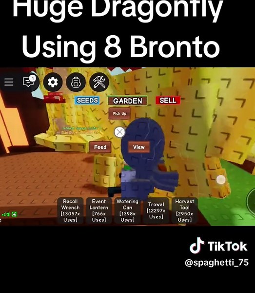 Huge Dragonfly Hatching with Bronto in Roblox