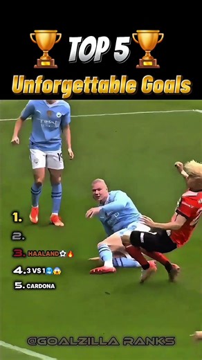 Top 5 Football Goals That Will Never Be Forgotten #soccergoals #footballhighlights #footballshorts