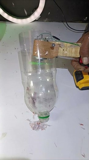 Disposable Bottle Vacuum Cleaner Experiment#automobile #experiment #dcmotor #craft #art #diy