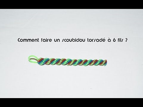 Comment faire un scoubidou torsadé à 6 fils